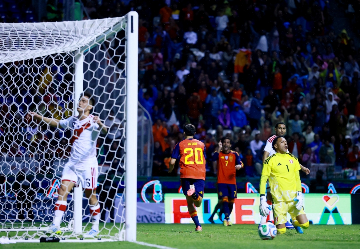 ĐT Tây Ban Nha giành chiến thắng 3-1 trước ĐT Peru. (Ảnh: Reuters)
