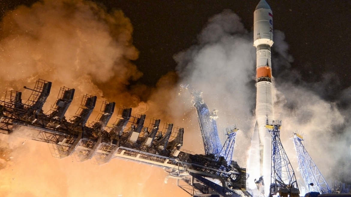 Tên lửa Soyuz-2.1b của Nga được phóng từ Trung tâm Vũ trụ Plesetsk, vùng Arkhangelsk, Nga, ngày 5/2/2026. Ảnh: Sputnik