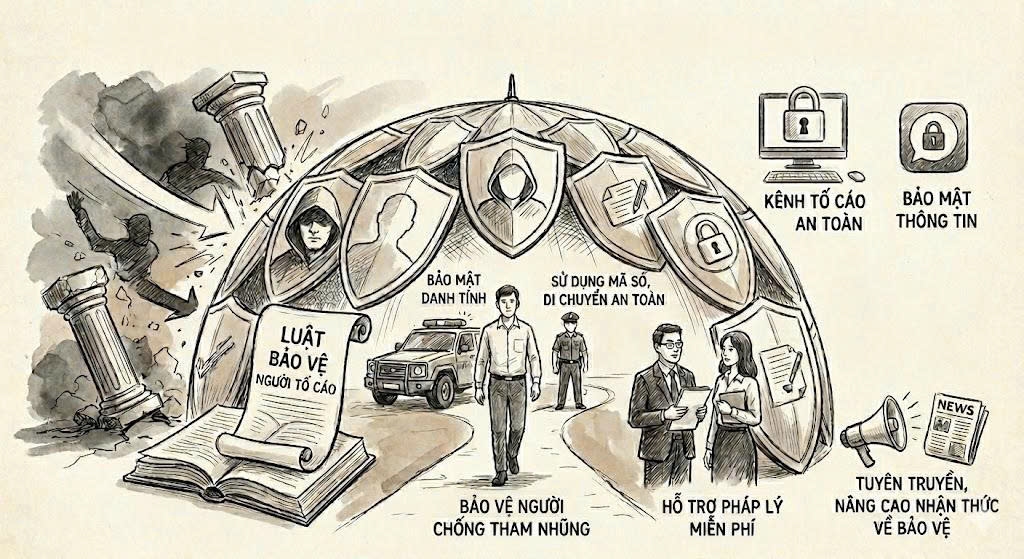 Người chống tham nhũng sẽ có cơ chế bảo vệ toàn diện. (Ảnh minh họa)