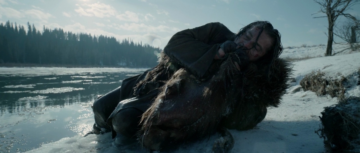 Leonardo DiCaprio trong "The Revenant", vai diễn giúp anh giành tượng vàng Oscar đầu tiên sau nhiều năm chờ đợi.