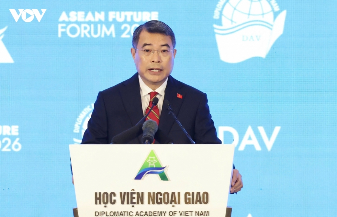 Thủ tướng Chính phủ Lê Minh Hưng phát biểu tại phiên khai mạc Diễn đàn Tương lai ASEAN 2026 (ASEAN Future Forum - AFF 2026).