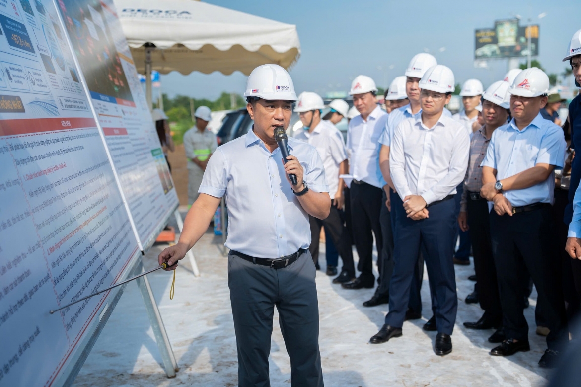 Ông Hồ Minh Hoàng, Chủ tịch Tập đoàn Đèo Cả cho biết, việc số hóa công tác quản lý thi công giúp tối ưu hiệu quả điều hành dự án.