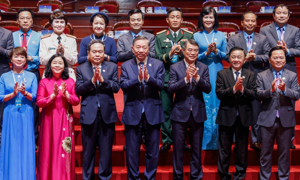 Tổng Bí thư, Chủ tịch nước Tô Lâm và các đại biểu dự Đại hội. Ảnh: Quang Vinh