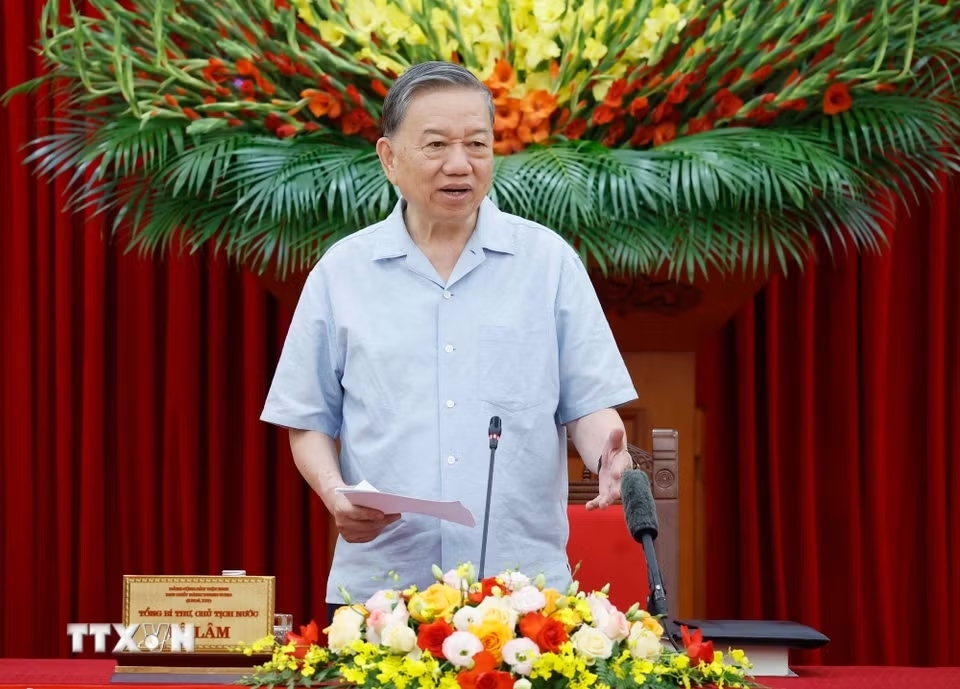 Tổng Bí thư, Chủ tịch nước Tô Lâm phát biểu