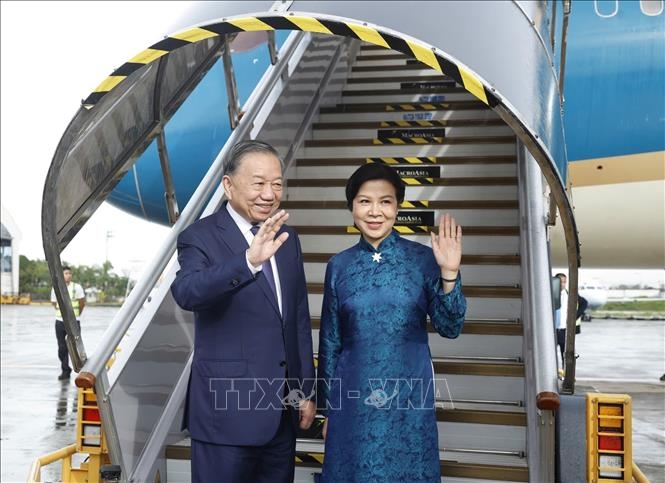 Tổng Bí thư, Chủ tịch nước Tô Lâm và Phu nhân rời thủ đô Manila, kết thúc tốt đẹp chuyến thăm cấp Nhà nước tới Philippines.