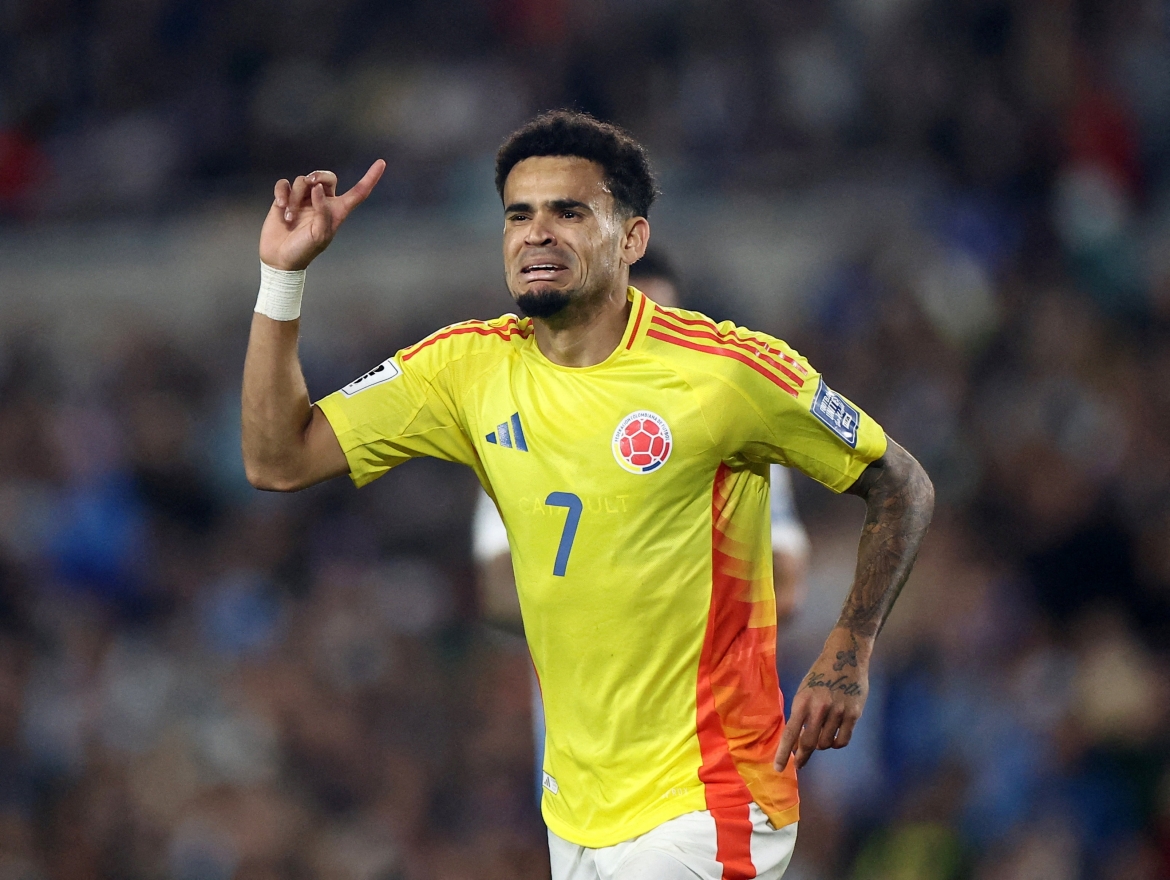 Luis Díaz đóng vai trò quan trọng trên hàng công của Colombia. (Ảnh: Reuters)