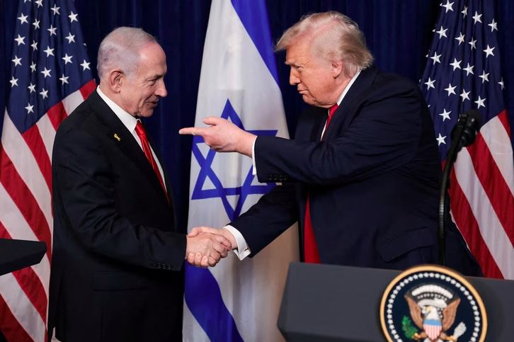 Tổng thống Trump và Thủ tướng Israel Benjamin Netanyahu tại cuộc họp báo ngày 29/12/2025. Ảnh: Reuters