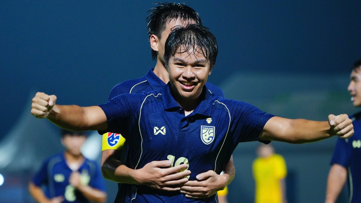 U19 Thái Lan giành chiến thắng trước U19 Malaysia (Ảnh: FA Thailand)