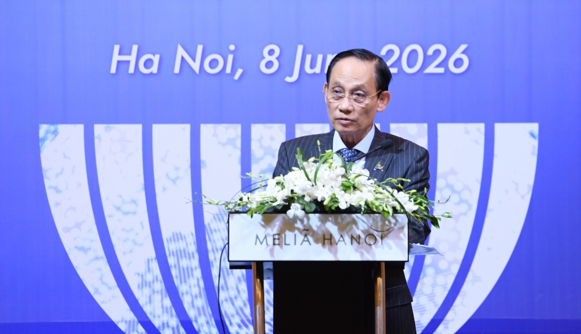 Bộ trưởng Bộ Ngoại giao Lê Hoài Trung phát biểu khai mạc tại Tọa đàm “Vai trò của các chính đảng trong việc xây dựng Cộng đồng ASEAN”