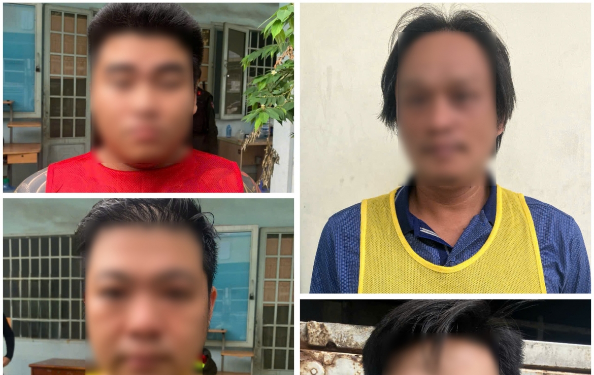 Một số đối tượng bị bắt trong đường dây