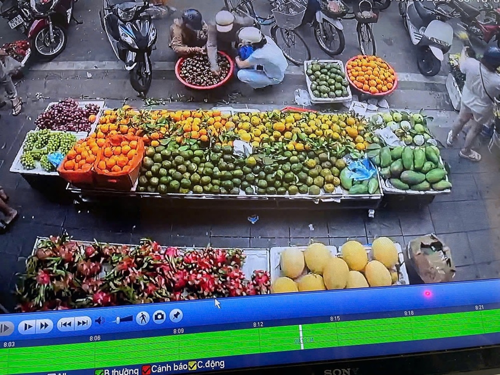 Vụ việc do camera an ninh ghi nhận