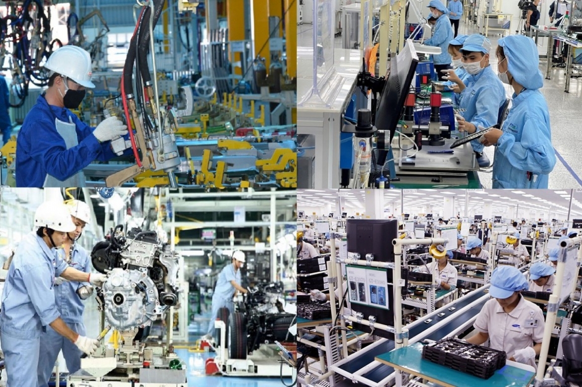 Sản xuất công nghiệp tăng mạnh, lập mốc cao nhất kể từ năm 2019 (Ảnh minh họa: KT)