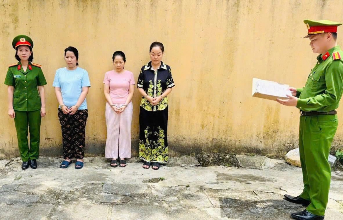 Các bị can trong vụ án.