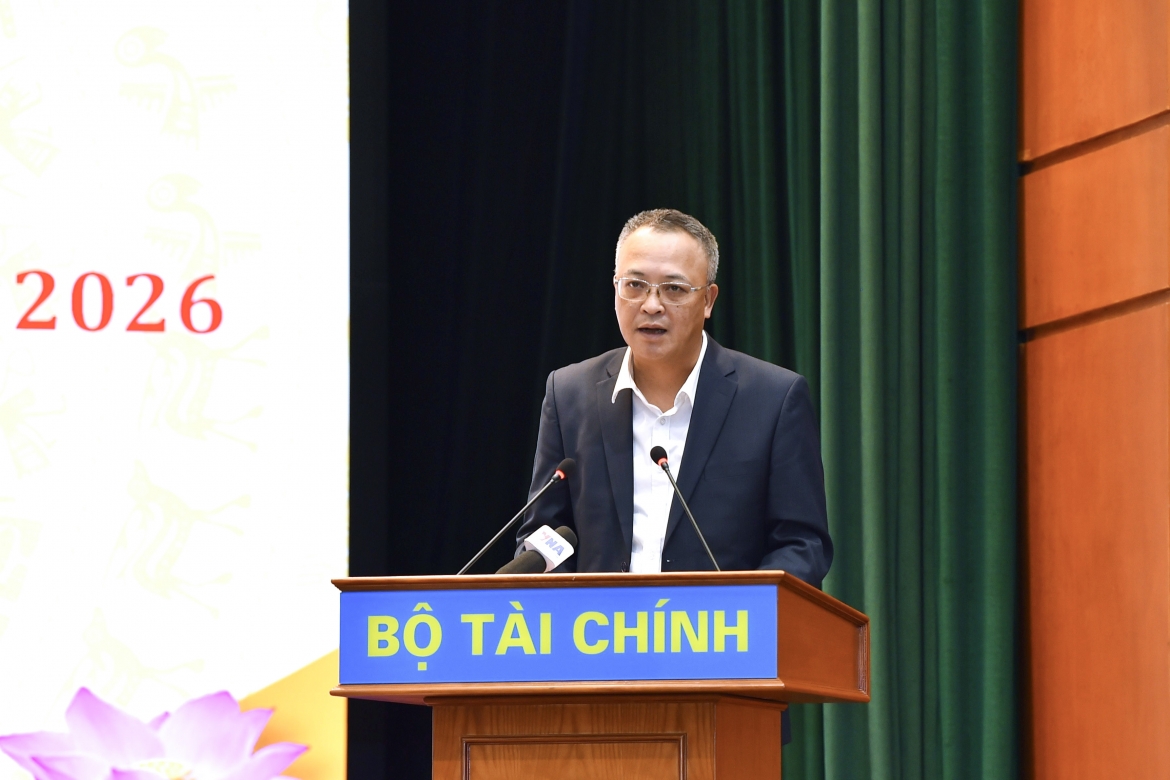 Ông Bùi Hoàng Hải, Phó Chủ tịch Ủy ban Chứng khoán Nhà nước phát biểu tại hội nghị