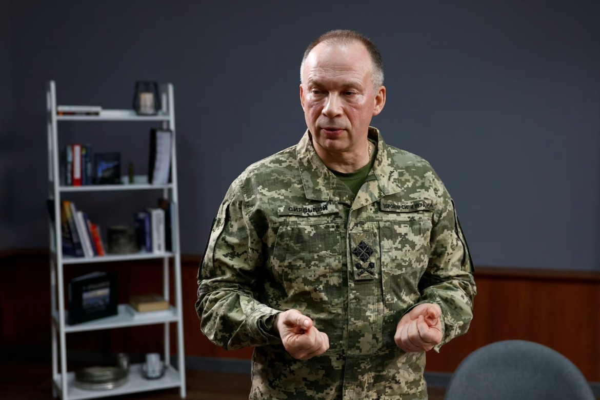 Tổng tư lệnh quân đội Ukraine Oleksandr Syrskyi. Ảnh: Reuters