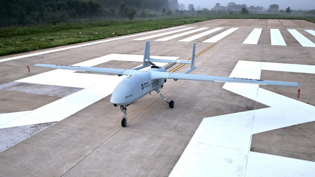 UAV Yitong TP200 thử nghiệm thành công hôm 26/7 (Ảnh: CGTN)