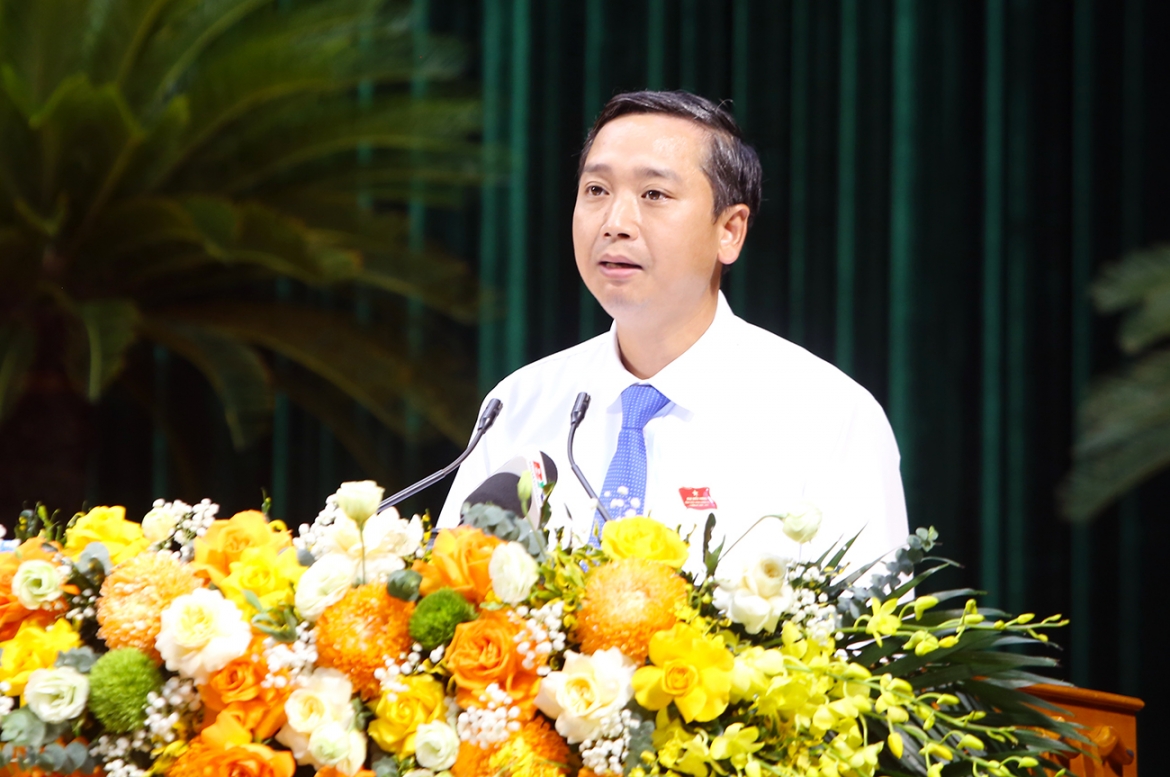 Chủ tịch HĐND tỉnh Bắc Ninh Nguyễn Việt Oanh phát biểu bế mạc Kỳ họp
