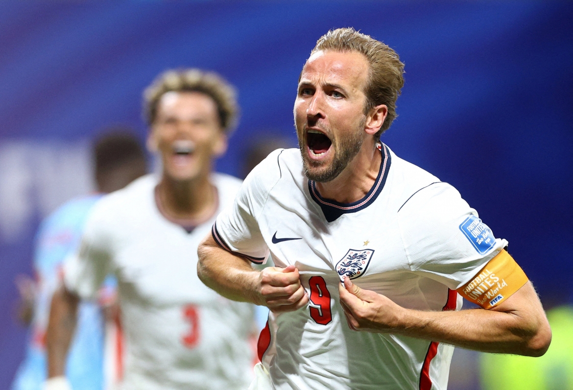 Harry Kane lập cú đúp giúp Anh thắng CHDC Congo 2-1. (Ảnh: Reuters)