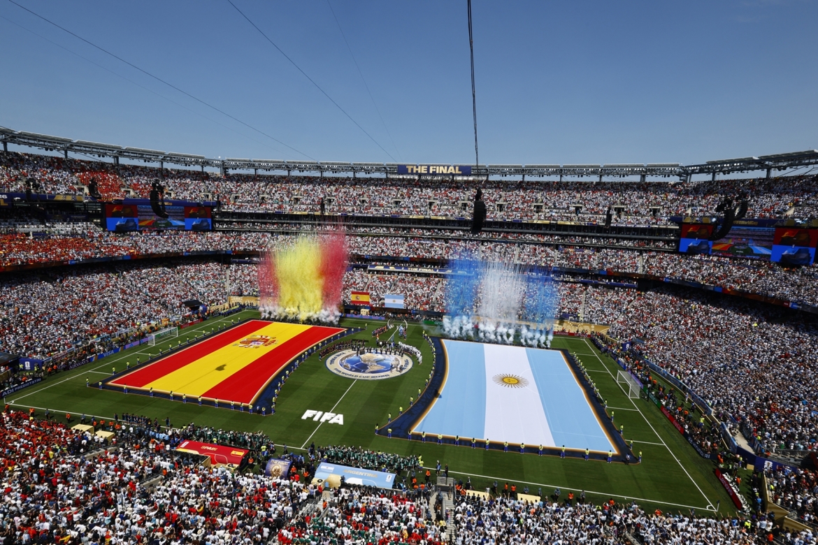 Khung cảnh ấn tượng trước khi Tây Ban Nha và Argentina bắt đầu trận chung kết World Cup 2026.