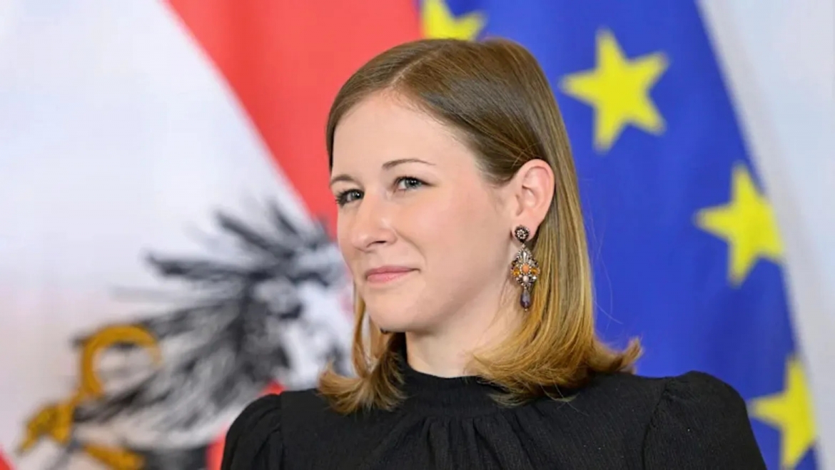 Bộ trưởng phụ trách các vấn đề châu Âu của Áo Claudia Bauer. Ảnh: news.liga.net
