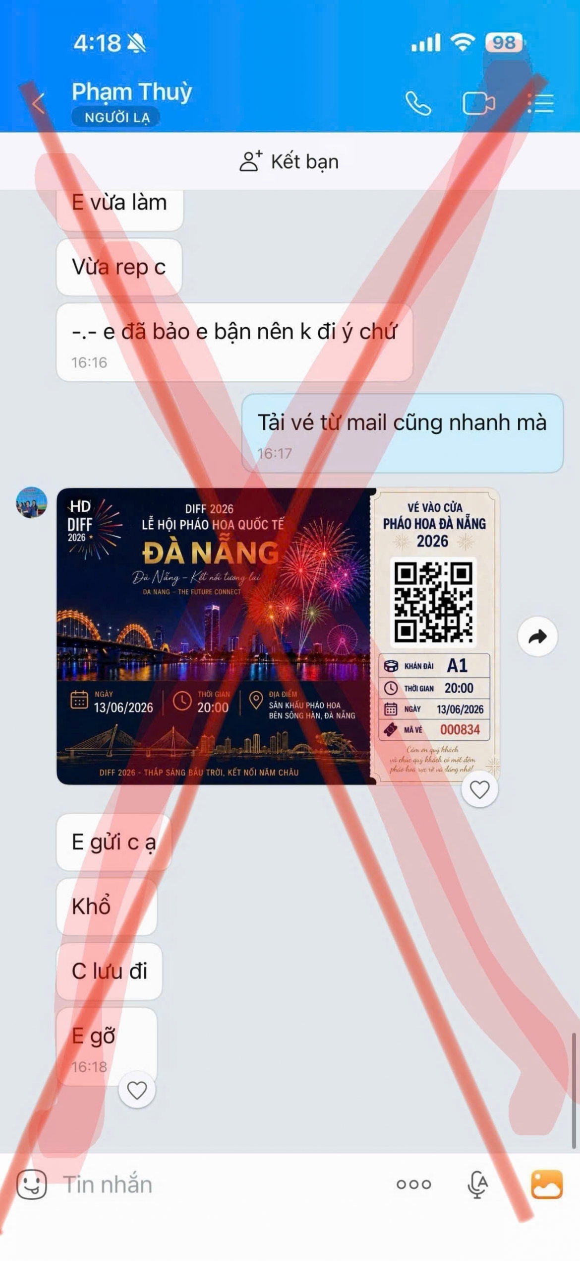Cảnh báo đặt phòng và mua vé pháo hoa qua mạng xã hội