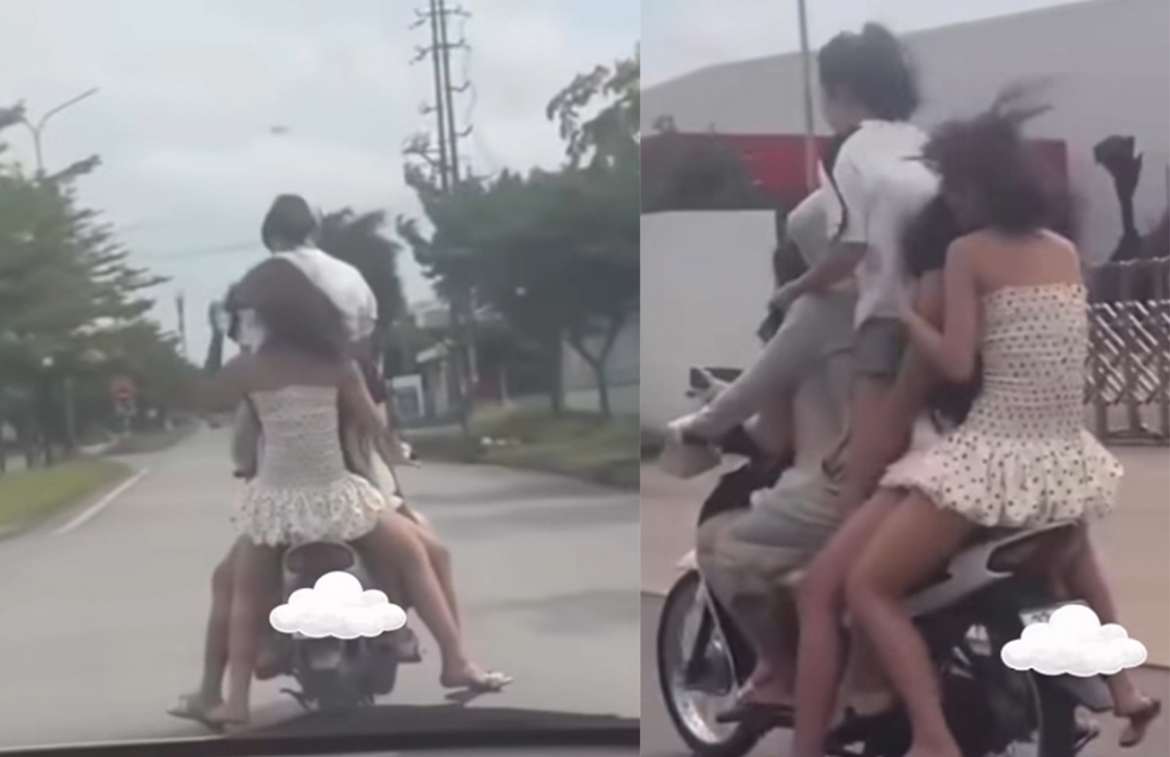 Hình ảnh người vi phạm được cắt từ clip