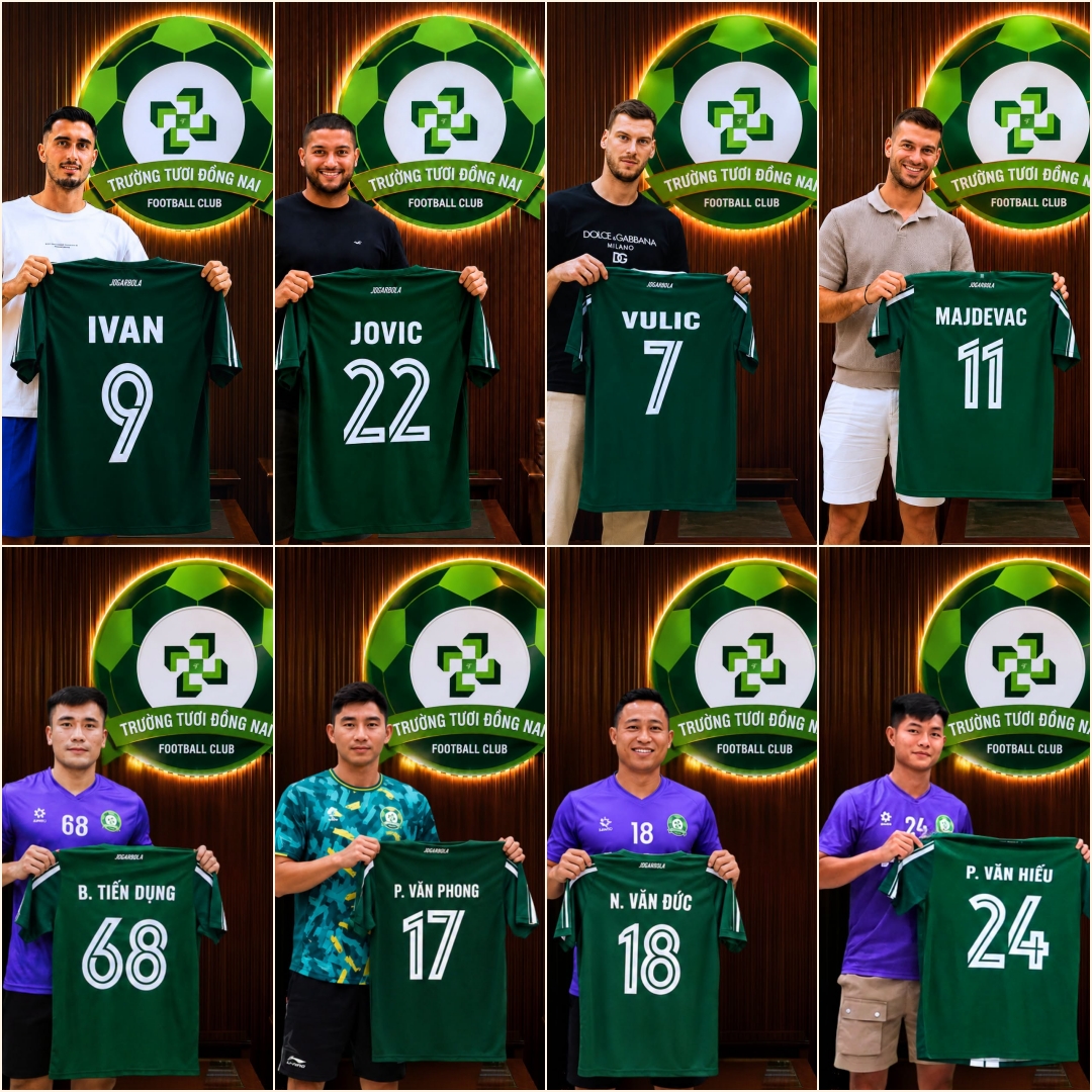 Đồng Nai công bố 8 tân binh chuẩn bị cho mùa giải 2026/2027.