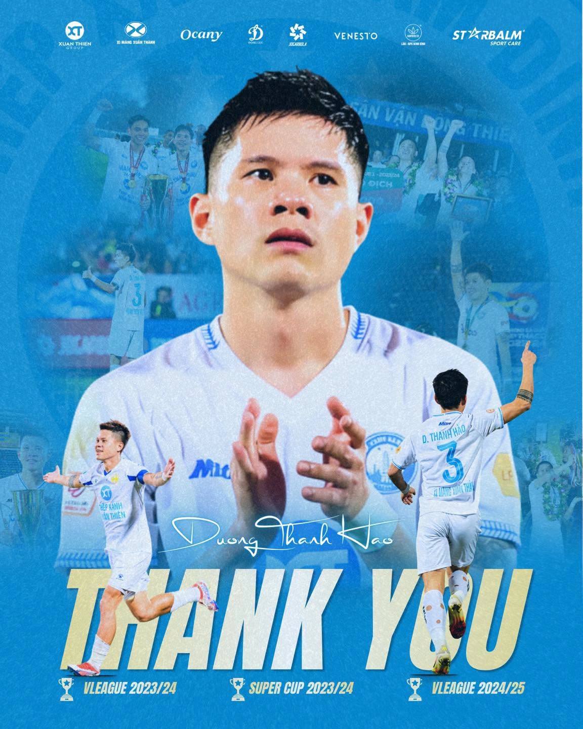 Nam Định chia tay Dương Thanh Hào.