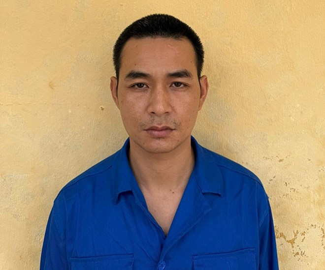 Đối tượng Nguyễn Văn Sáng bị công an bắt giữ. Ảnh: Công an Hải Phòng
