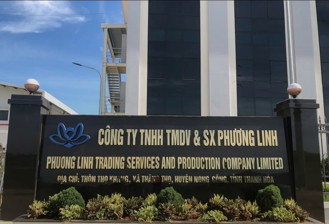 Công ty TNHH TMDV và sản xuất Phương Linh, xã Thăng Bình, tỉnh Thanh Hóa - nơi xảy ra sự việc.