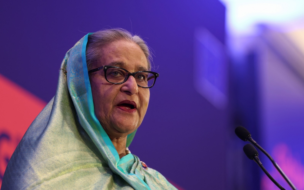 Cựu Thủ tương Bangladesh Sheikh Hasina. Ảnh: Reuters.