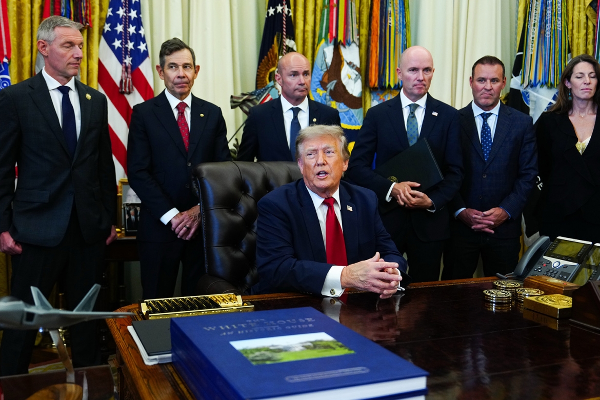 Tổng thống Mỹ Donald Trump tại Nhà Trắng. Ảnh: AP