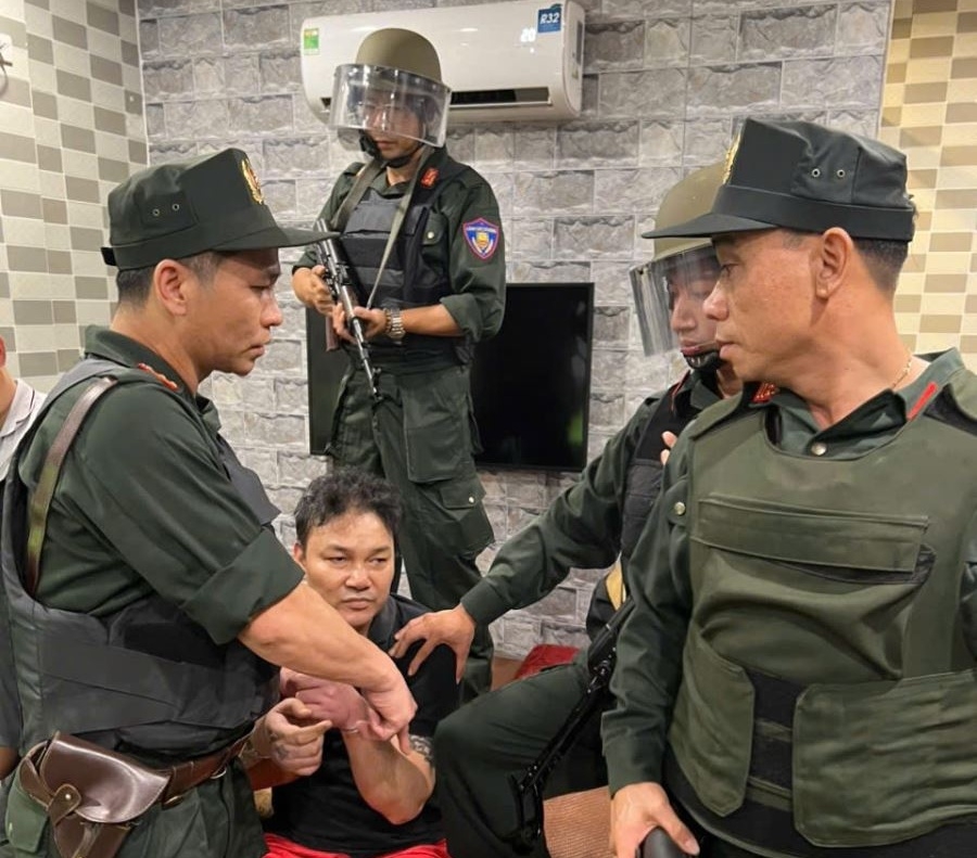 Lê Đức Dũng bị bắt (Ảnh: Công an cung cấp)