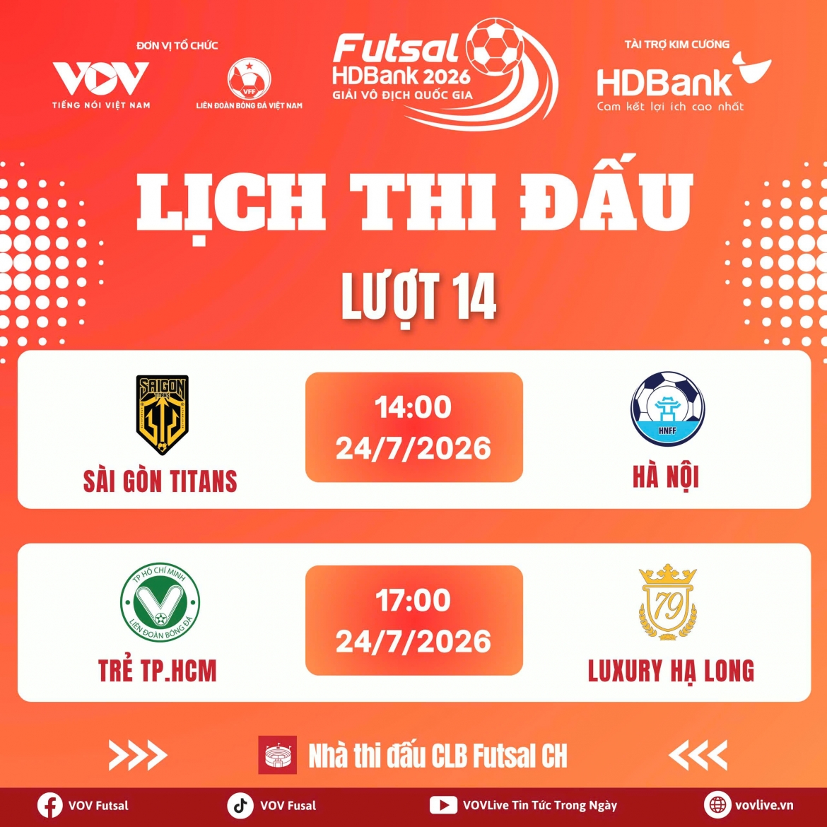 Ảnh: BTC giải Futsal HDBank VĐQG. 