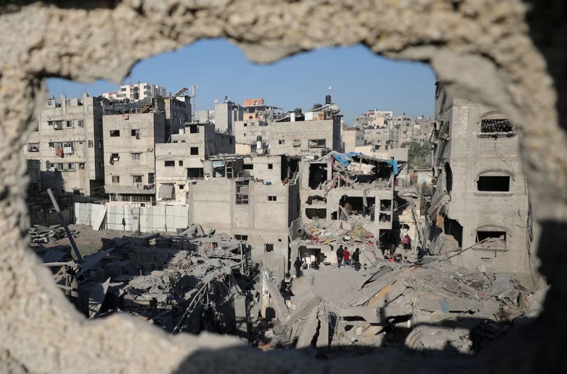Gaza bị tán phá trong xung đột. (Ảnh: Reuters)
