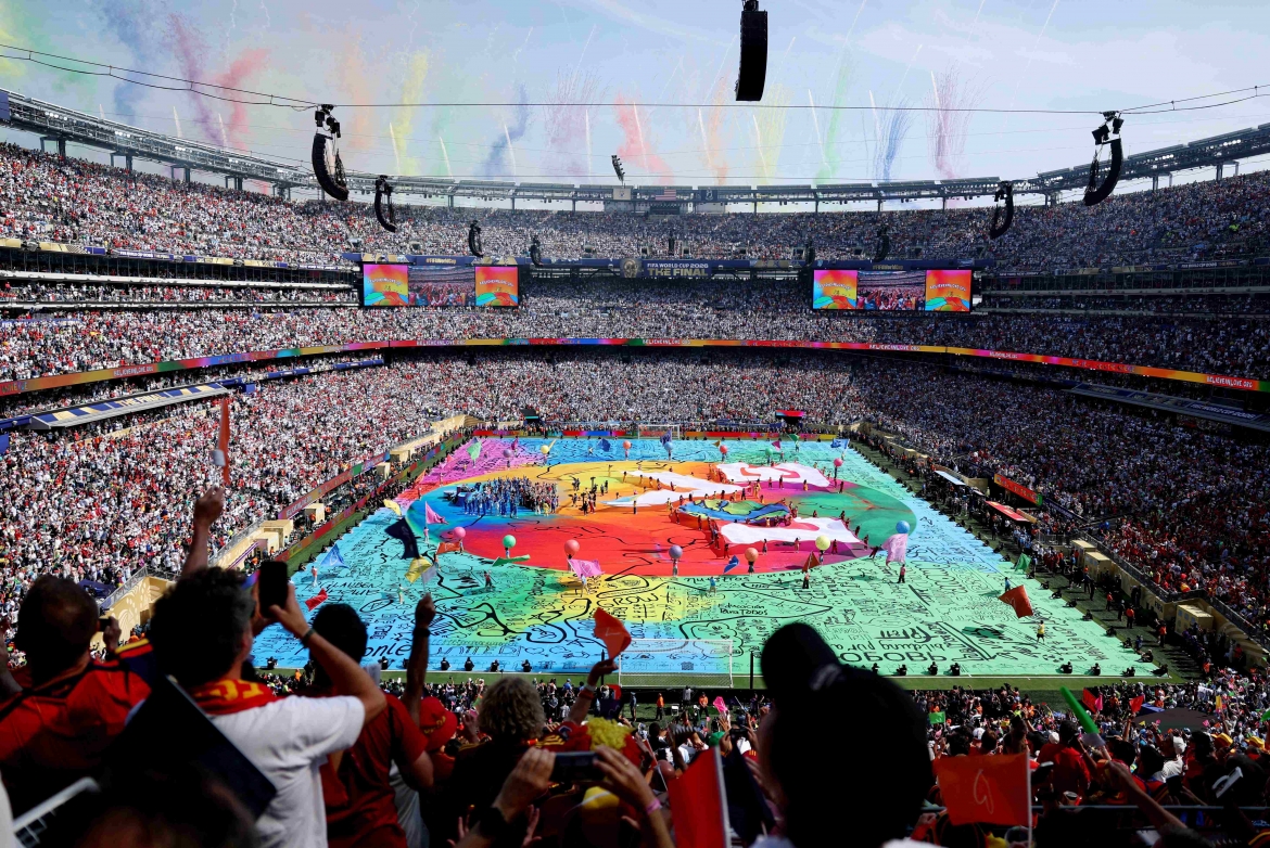 Sân vận động New York – New Jersey trở thành sân khấu của halftime show đầu tiên trong lịch sử FIFA World Cup.(Ảnh: Reuters)