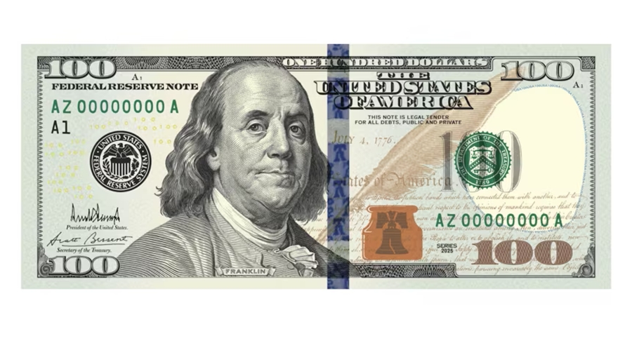 Hình ảnh tờ 100 USD có chữ ký của Tổng thống Donald Trump được đăng tải trên Truth Social. Ảnh: Truth Social