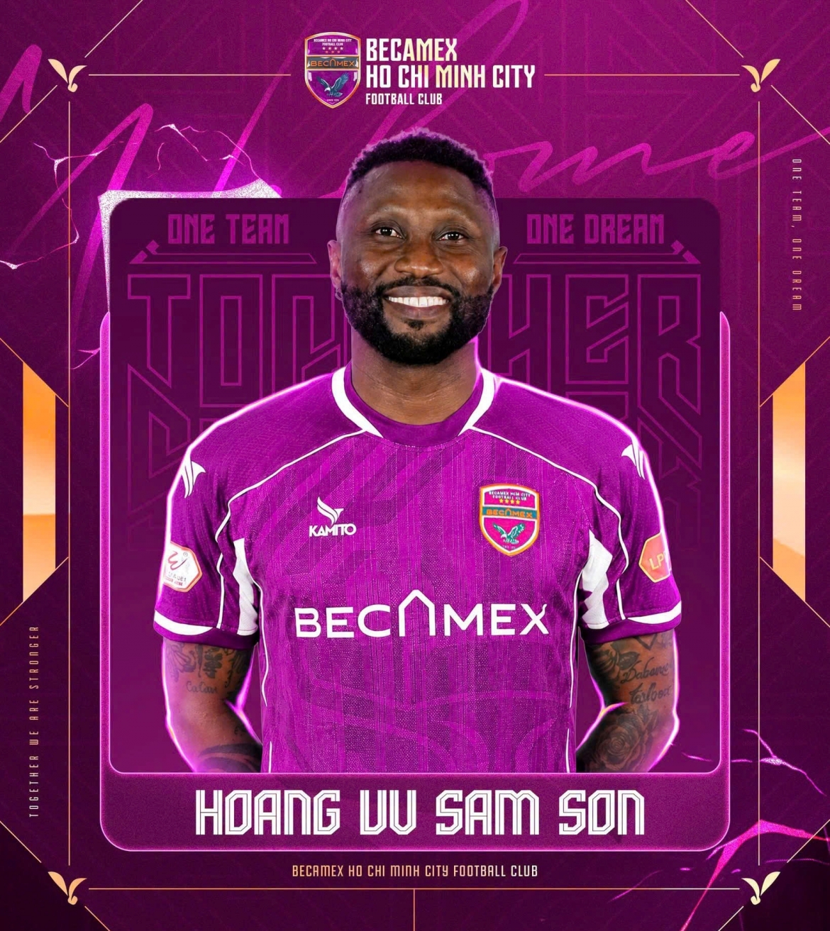 Hoàng Vũ Samson đầu quân cho CLB TP.HCM ờ mùa giải 2026/27. (Ảnh: CLB TP.HCM)