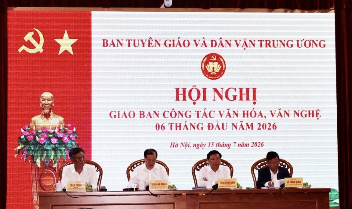 Hội nghị giao ban công tác văn hóa, văn nghệ 6 tháng đầu năm 2026.