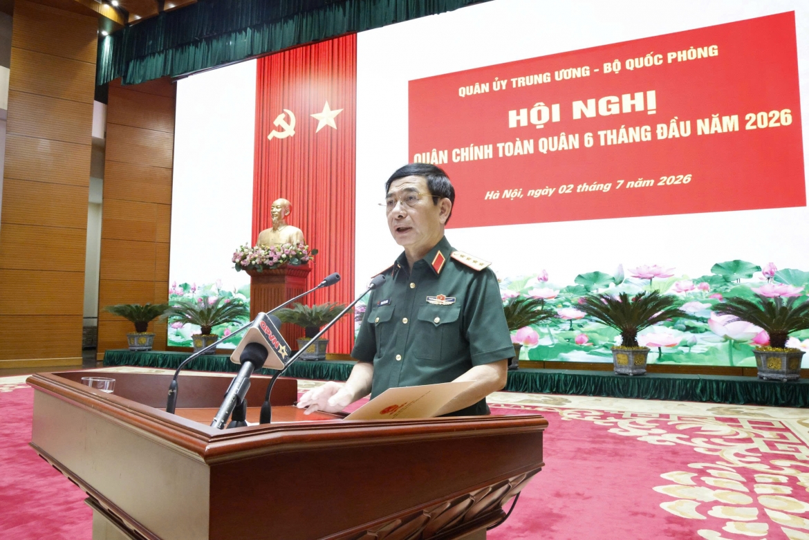 Đại tướng Phan Văn Giang phát biểu khai mạc hội nghị