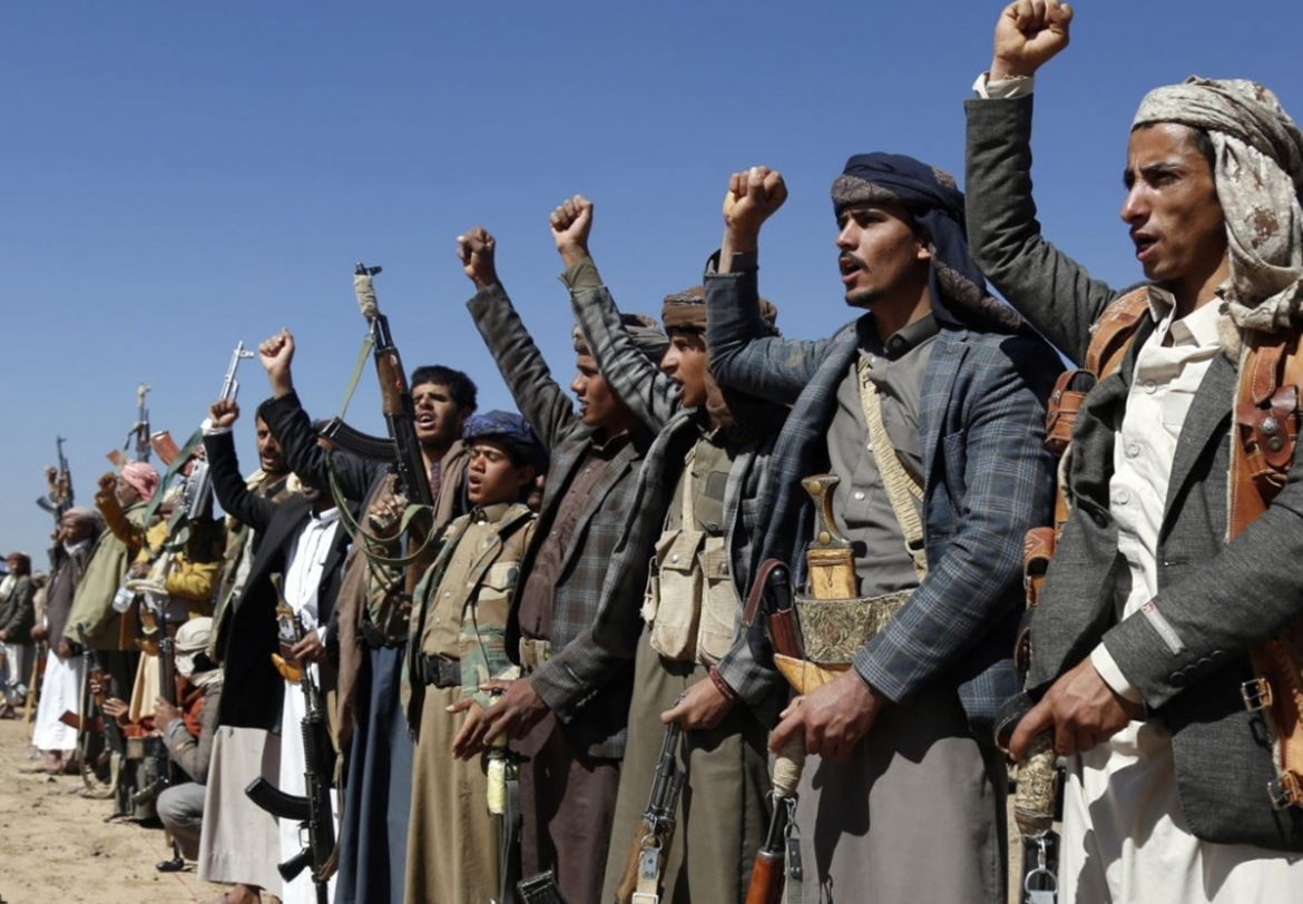 Các tay súng Houthi. Ảnh: AP