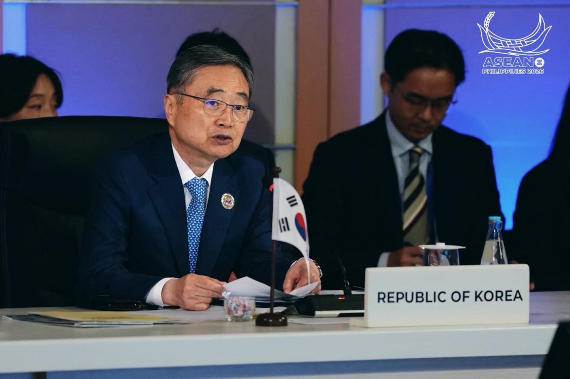 Bộ trưởng Ngoại giao Hàn Quốc Cho Hyun tại Hội nghị Bộ trưởng Ngoại giao ASEAN. Ảnh: ASEAN 2026