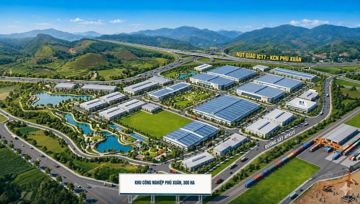 Khu công nghiệp Phú Xuân mới được UBND tỉnh Lào Cai chấp thuận chủ trương đầu tư với tổng vốn trên 3.200 tỷ đồng