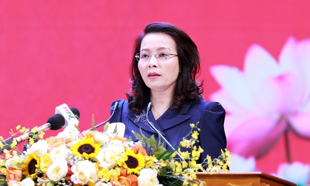 Bà Nguyễn Thị Hương - Phó Bí thư Thường trực Tỉnh ủy Bắc Ninh chỉ đạo Hội nghị