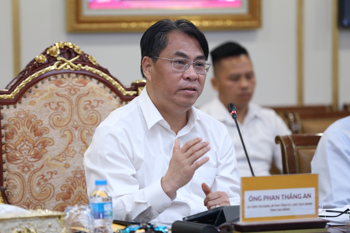 Ủy viên Trung ương Đảng, Bí thư Tỉnh ủy, Chủ tịch HĐND tỉnh Cao Bằng Phan Thăng An khẳng định đang cần các nhà đầu tư có năng lực, kinh nghiệm, tầm nhìn dài hạn đồng hành cùng địa phương