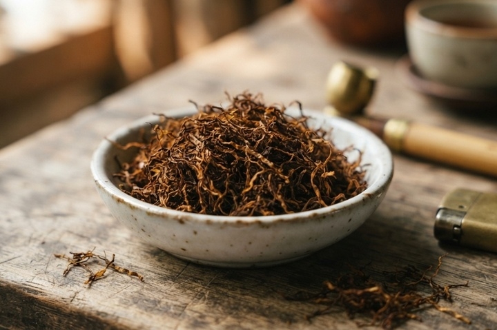 Thuốc lào nổi tiếng với hàm lượng nicotine rất cao và là một phần trong văn hóa sinh hoạt truyền thống tại Việt Nam. (Ảnh: IG).
