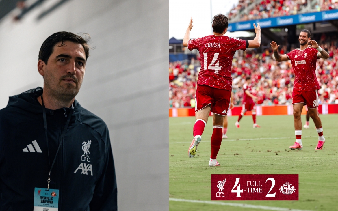 Liverpool thắng Sunderland 4-2 trong trận đấu ra mắt của HLV Iraola. (Ảnh: CLB)