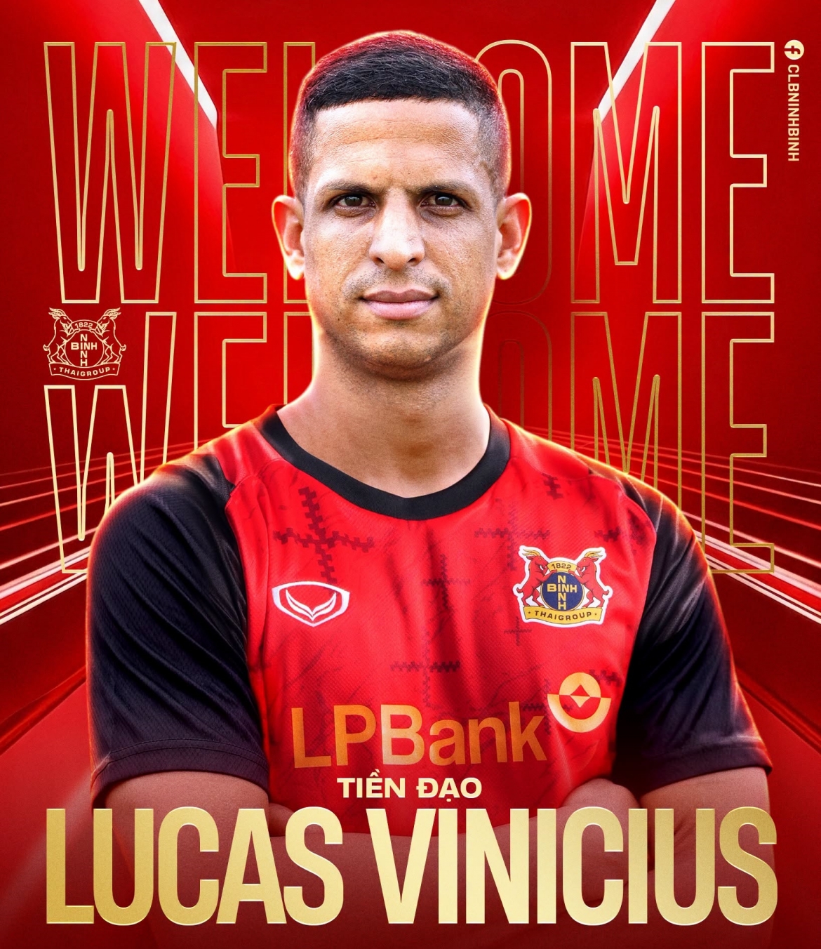 Ninh Bình FC chính thức có sự phục vụ của tiền đạo Lucao ở mùa giải 2026/27. (Ảnh: Ninh Bình FC)