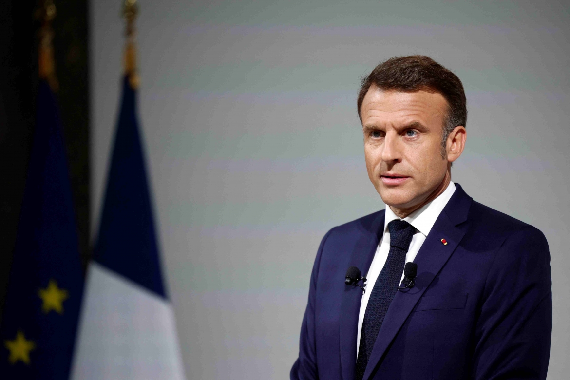 Tổng thống Pháp Emmanuel Macron nhấn mạnh thông điệp: an ninh và tự do của toàn bộ Lục địa già hiện đang được định đoạt trực tiếp qua những gì diễn ra tại Ukraine (Ảnh: Reuters)