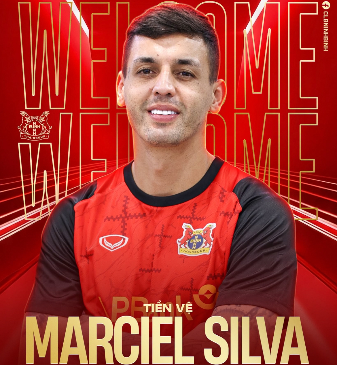Marciel Silva gia nhập Ninh Bình FC (Ảnh: Ninh Bình FC)